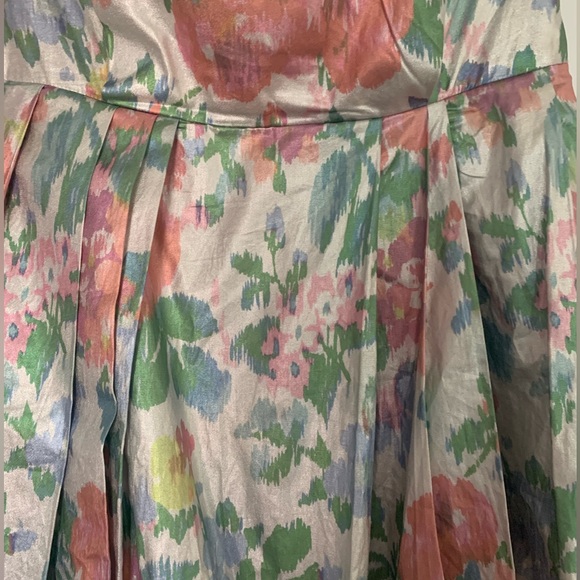 Strapless Floral Mini Ball Gown Dress - Picture 2 of 5